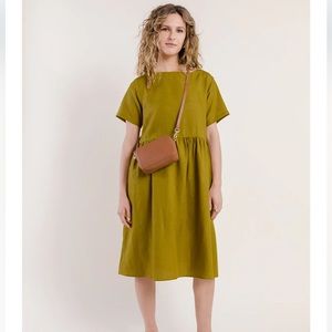 Tradlands Olive Green Midi Dress